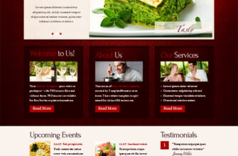 Постер Css шаблон сайта – ресторанный бизнес 